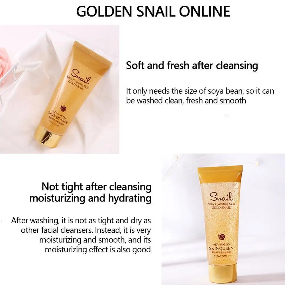 Очищающее средство с золотыми улитками увлажняющее масло для очистки пор мытья