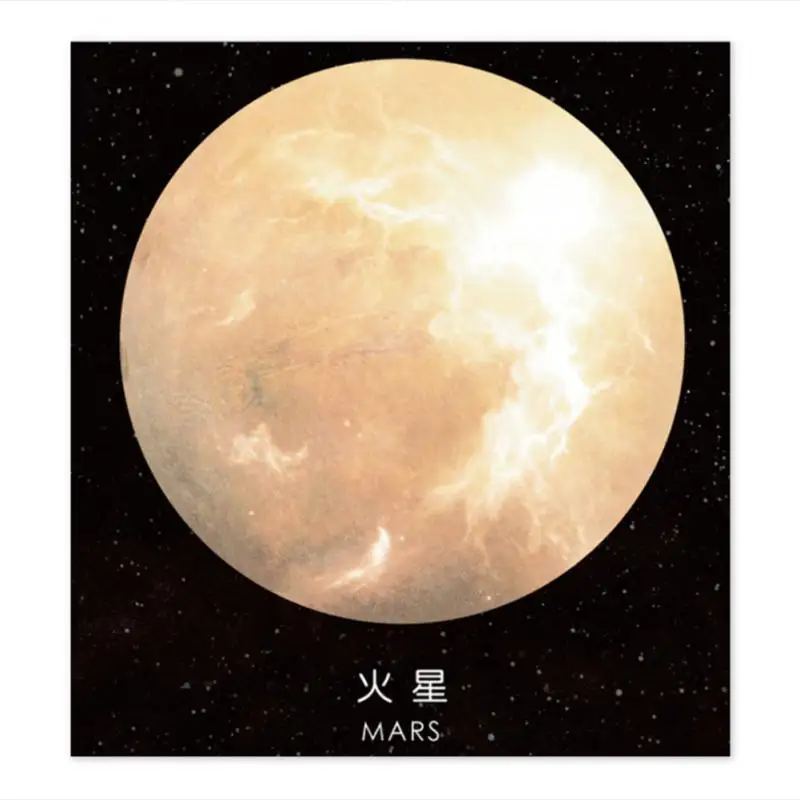 Милые Kawaii космическая бумага Липкие заметки планета блокнот для детей