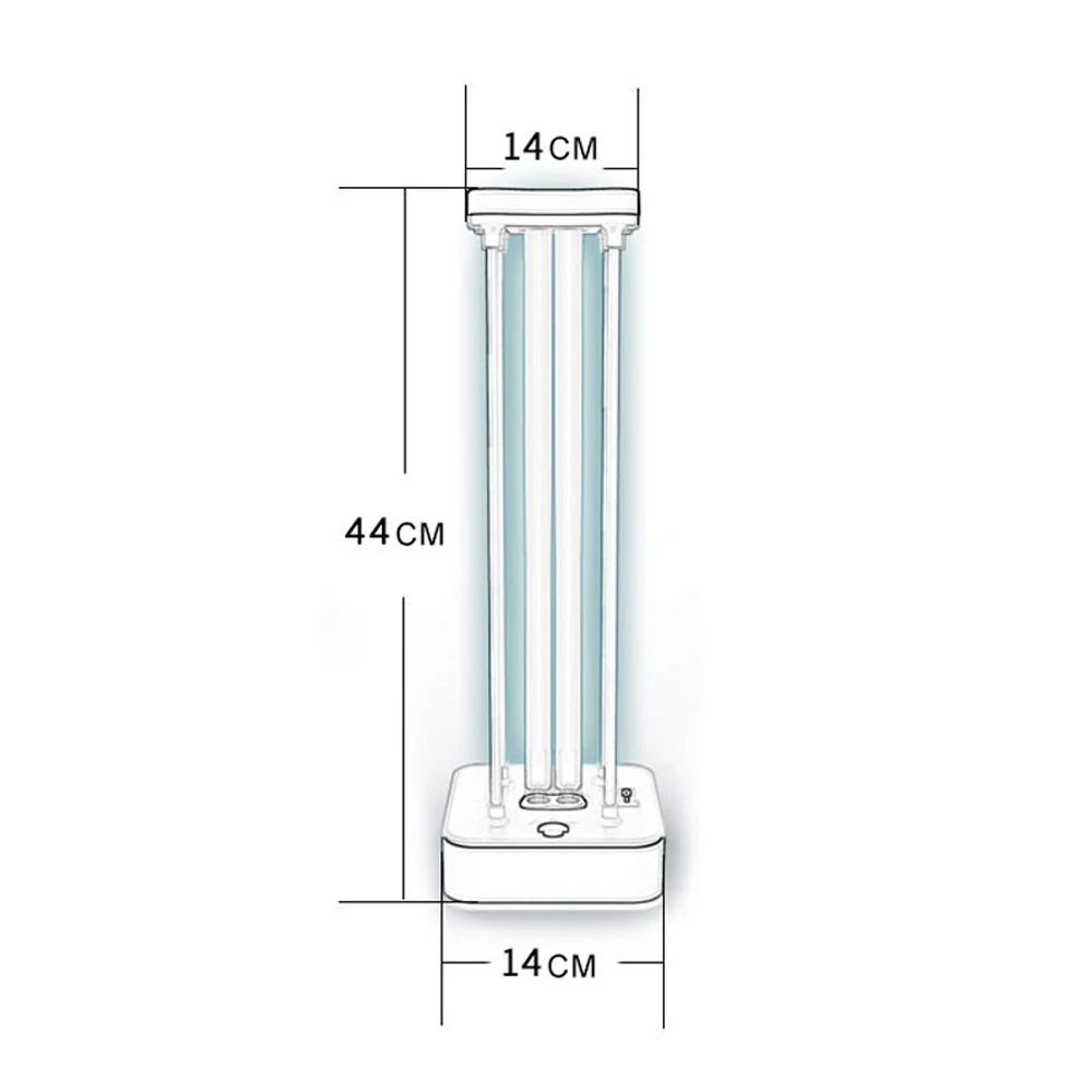 Кварцевая ультрафиолетовая озоновая лампа UVC 60 Вт 220 В домашний бактерицидный