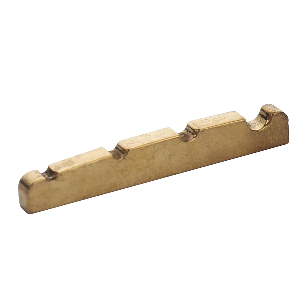 

Electric Bass guitar Brass nut 4 string Bass Nut 43mm x 3.5mm x 5mm