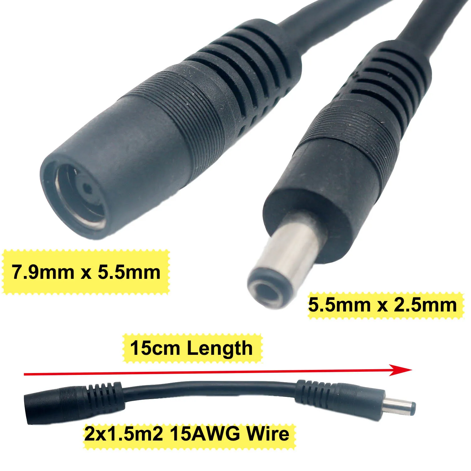 Кабель адаптер с разъемом для зарядного устройства Lenovo питания от 7 9x5 5 мм до 5x2