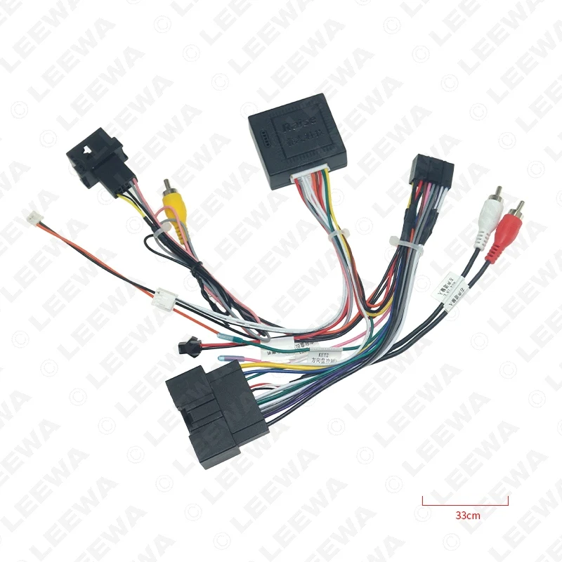 Автомобильный 16Pin Android стерео Жгут электропроводки LEEWA с Canbus для Ford