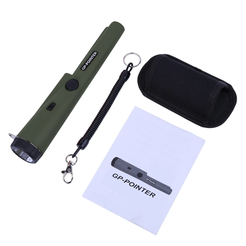 Army Green Новинка, ручной обнаруживающий металлодетектор, золотой gp-указатель, статическая сигнализация GP360, ручной портативный пылезащитный металлодетектор, инструмент - Цвет: Army Green