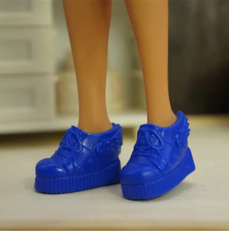 blue 2 пары; женская кукольная обувь для принцессы; модная женская повседневная обувь; аксессуары для кукол; кукольная обувь с длинными коленями; обувь чудо-куклы - Цвет: blue