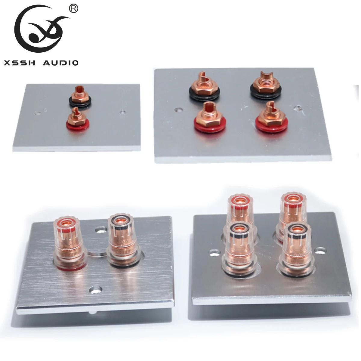 1 комплект XSSH аудио Hi End красный медный усилитель разъем динамика женская