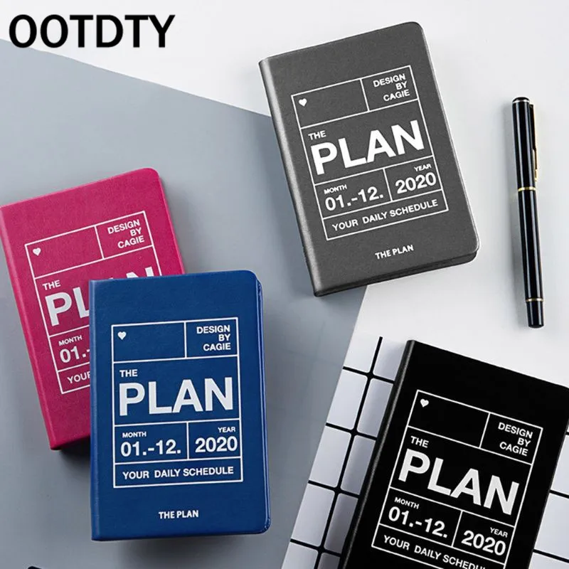 OOTDTY Agenda A7 ежедневник блокнот-органайзер Еженедельный школьный бизнес путешествия