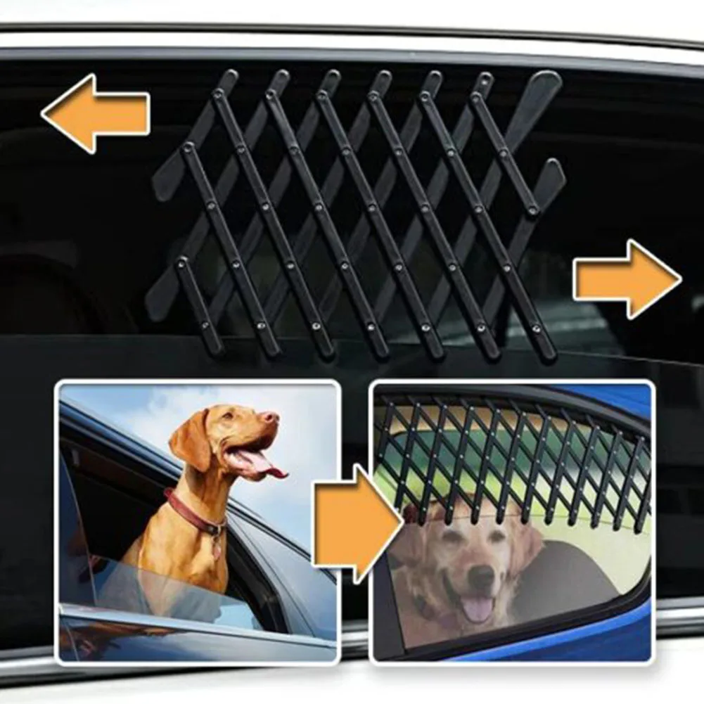

New Pet Retractable Fence Expandable Pet Car Window Vent Safe Guard Telescopic Fence Universal for Pet Protection