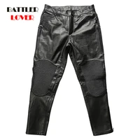 100 genuine leather pants for men 2021 natural cowhide leather motor trousers male motorcycle biker pantalon plus size s 4xl