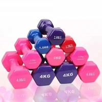 plastic gym dumbbell for women body building weight dumbbells gym equipment gym weight for fitness exercise dumbbells 3kg2pcs
