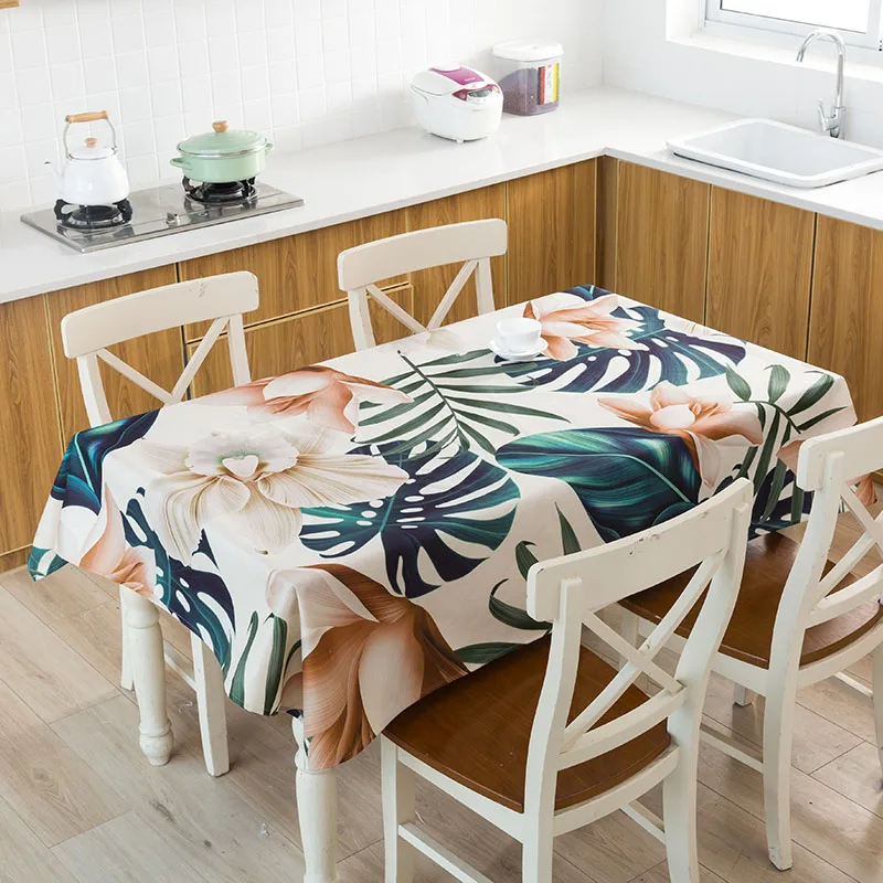 10 Скатерть тропический банановый лист Водонепроницаемая скатерть toalha de mesa nappe decoracao para casa manteles скатерть - Цвет: 10