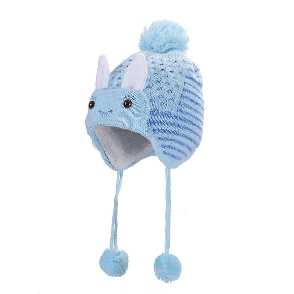 Children Baggy Warm Crochet Winter Wool Knit Ski Beanie Skull Slouchy Caps Hat baby hat knitted Hemming шапка детская | Детская