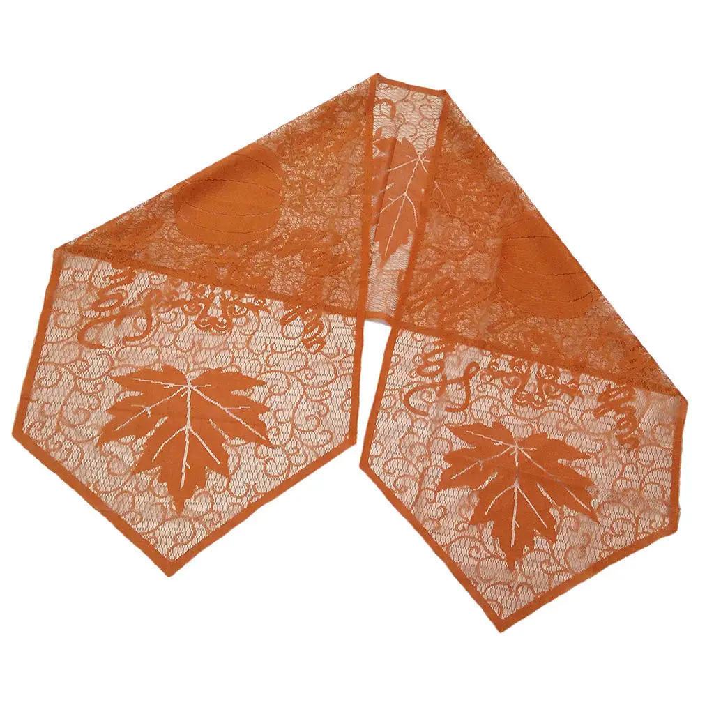 Кружевная настольная скатерть 20x80 дюймов Осенняя фотография | Дом и сад