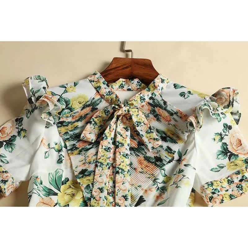 Высокое качество новинка 2019 подиумное платье женское с коротким рукавом и