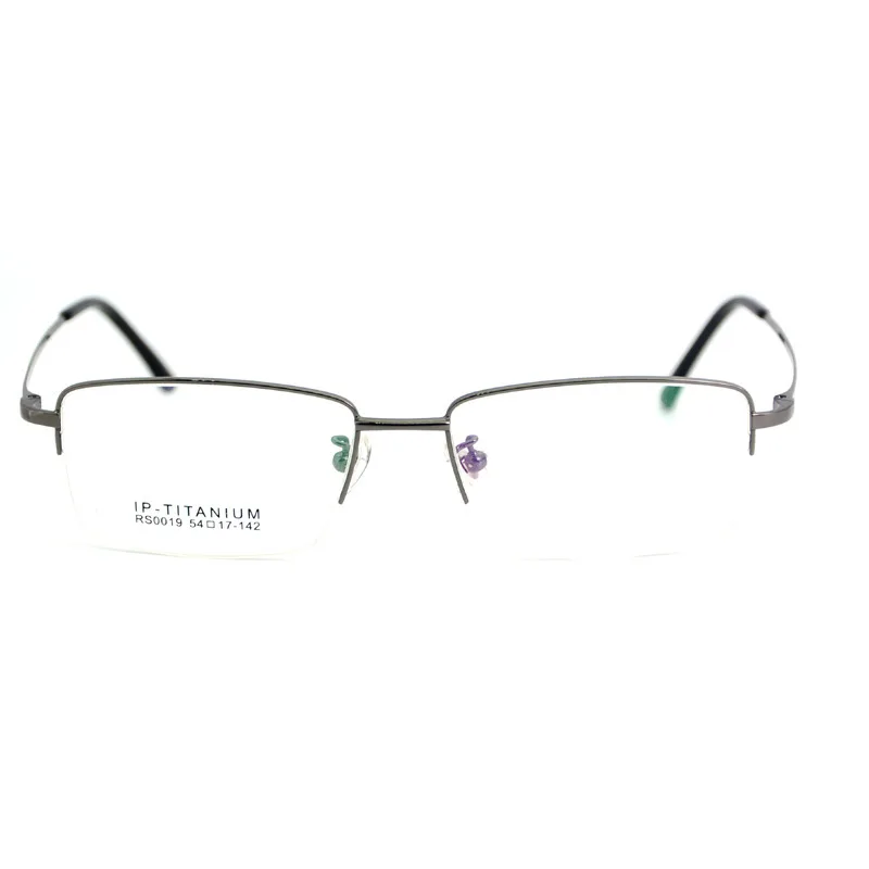 2020 Новый полуоправе квадратный чистый Титан Линзы для очков оправа при