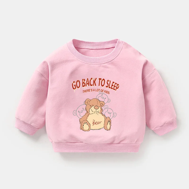 

Boys Cartoon Bear Hoodies Children pull noel Sweatshirt Navidad Girls Autumn Coat Kids Long Sleeve Casual Outwear Baby Clothing