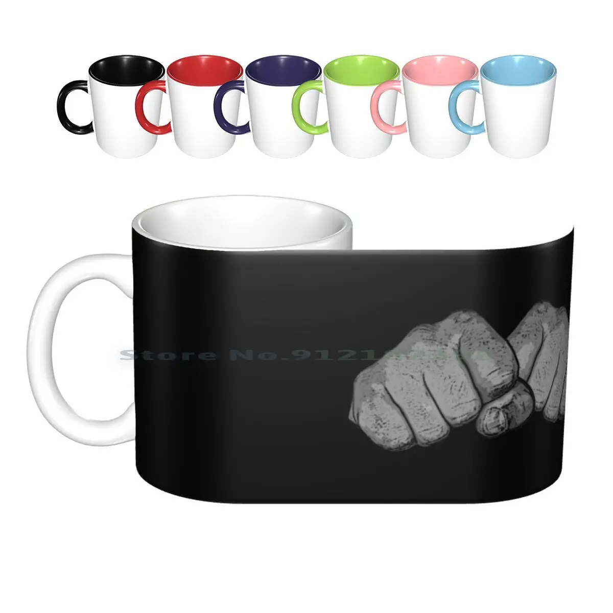 

Clenched Fist Punch Ceramic Mugs Coffee Cups Milk Tea Mug Punch Punching Punch Out One Punch Man One Punch Man Boxing Kick