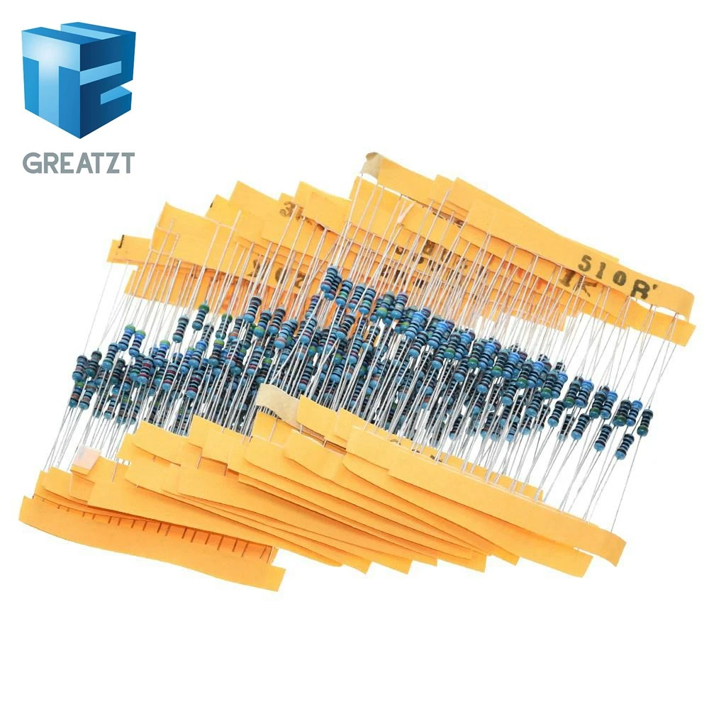 GREATZT 1 упаковка 300 шт. 10 1M Ом Сопротивление 1/4 Вт 1% набор сопротивления