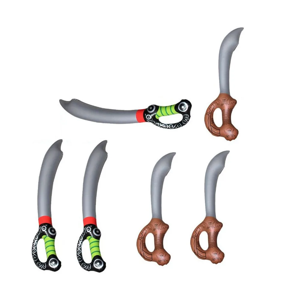 

6pcs Inflatable Pirate Pirate Inflatable Weapons Props