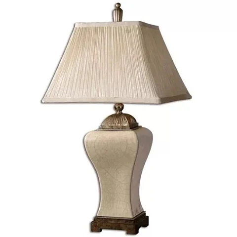 Настольная лампа прикроватная лампа керамическая лампа Роскошные Настольные лампы для гостиной Украшенные светодиодные лампы для спальни