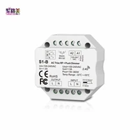 ac 110v 220v s1 b led triac rf dimmer use with r1 remote 2 4ghz wireless 1a 100w 288w push dimmer led switch controller