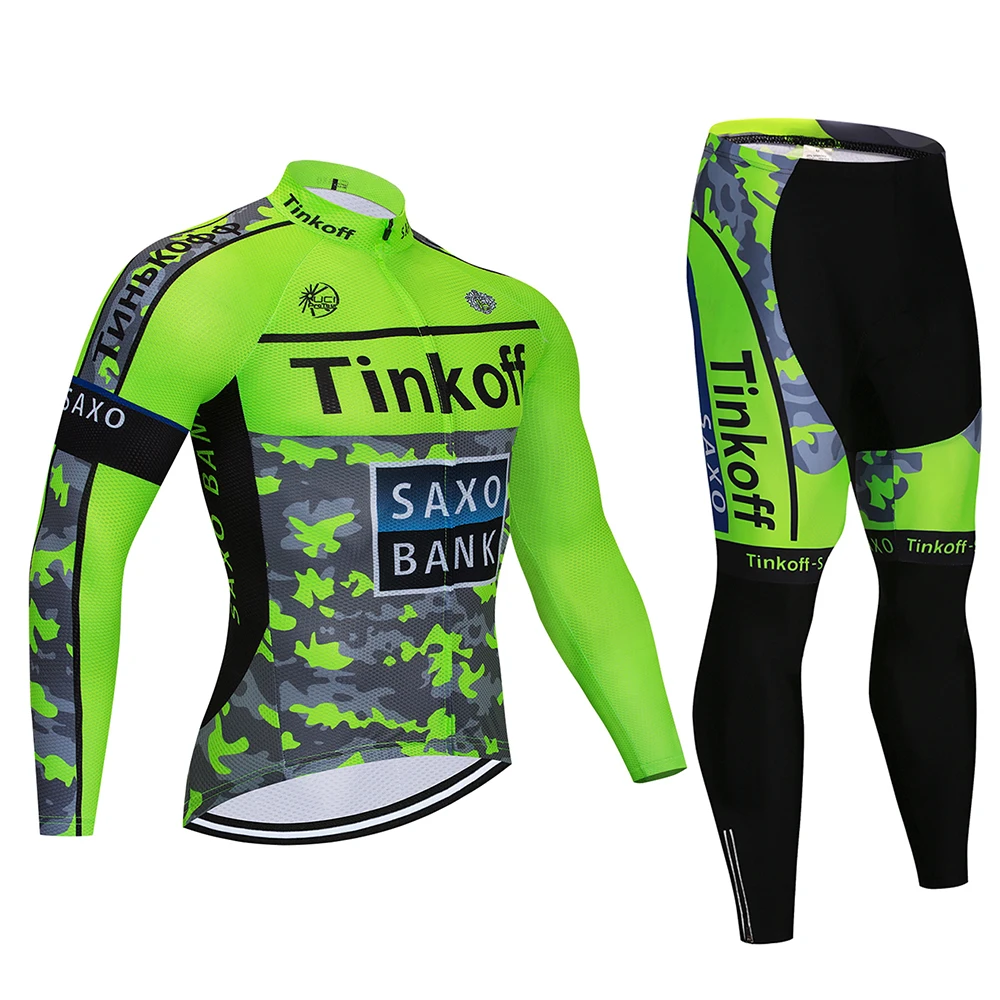 Тинькофф saxo bank с длинным рукавом Ropa Ciclismo Майки для велоспорта/осень горный велосипед Костюмы/гоночный велосипед