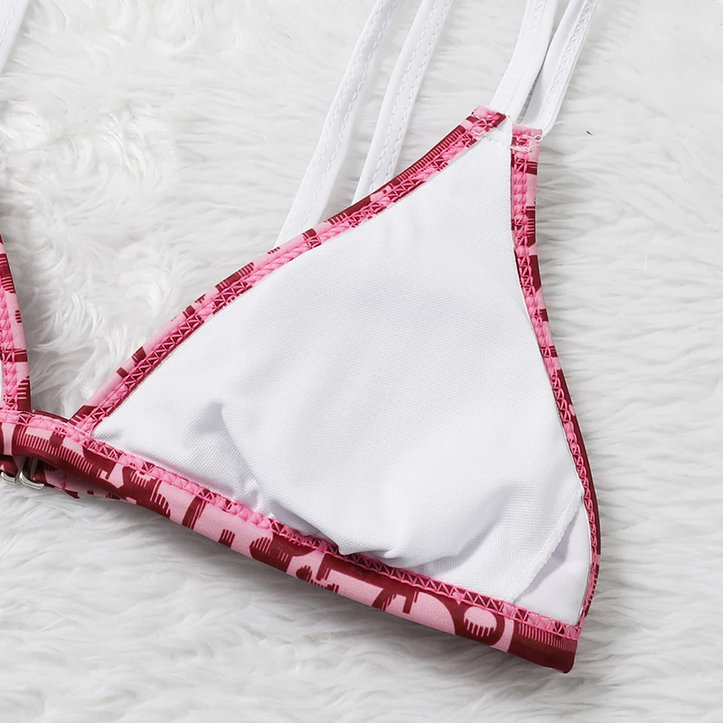 

New bandeau Bikini Mujer Tanga women Rhinestone Sexy swimsuit