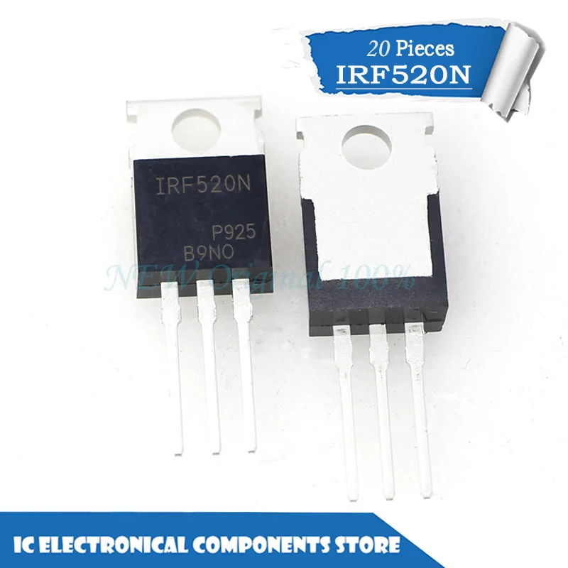 

New original IRF520N IRF520 TO-220 IC 20pcs/lot