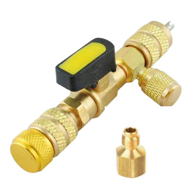 

Auto Parts Valve Core Remover Detacher 1X(R410A R22 Valve Core Remover Installer Tool with Dual Size SAE 1/4 & 5/16
