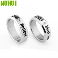 free shipping 1pc kpop tvxq 2ne1 2pm nichkhun crystal rings for women with chain free size 7 b082
