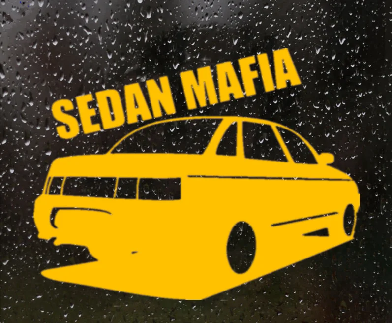 

Sedan Mafia Funny Car Sticker Vinyl Decal Silver/black Car Auto Stickers for Car Bumper Window Car Decorations
