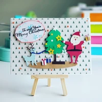 christmas santa claus tree elk gifts metal cutting dies scrapbooking album paper diy card decoration craft embossing die cuts