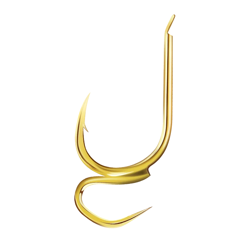 10 шт. рыболовный крючок из высокоуглеродистой стали золотистого цвета с двумя