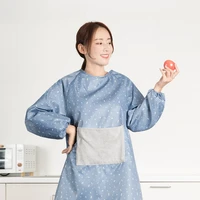 new home hand wipe sleeve apron kitchen waterproof and oil proof long sleeve cooking baking bbq shop work aprons for woman chef