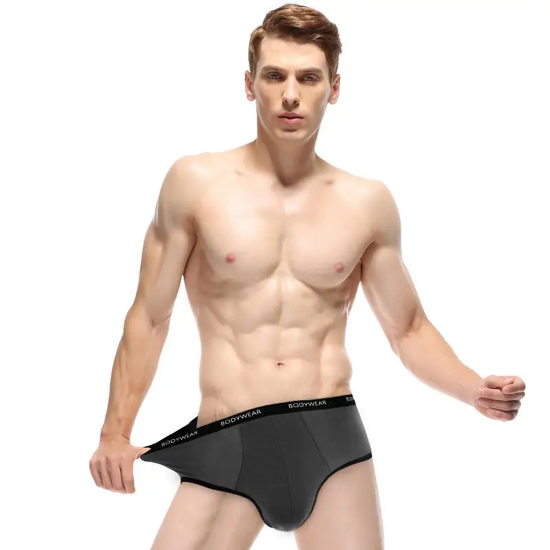 

New Breathable Men's Underwear Modal Men Briefs Male Large size L-3XL Bodysuit Male Comfortable Solid Underpants