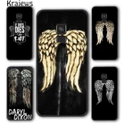 Чехол для Samsung Galaxy S5 S6 S7 S8 S9 S10 E lite S20 plus ultra с изображением ходячих мертвецов Дэрил Диксона крыльев арбалета