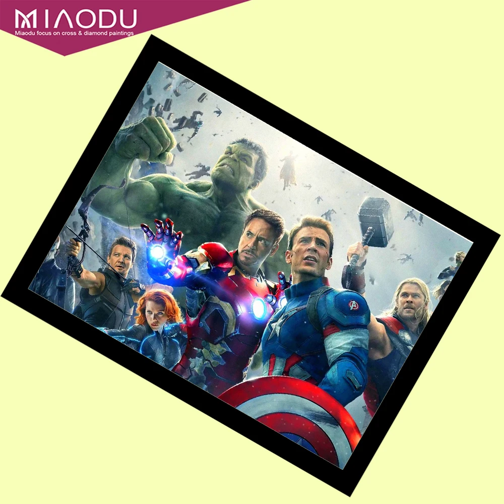 

5d Diamond Painting Disney Iron Man Marvel Posters Marvel Movie Diy Cross Stitch Kit Full Drill Embroidery Mosaic Home Decor