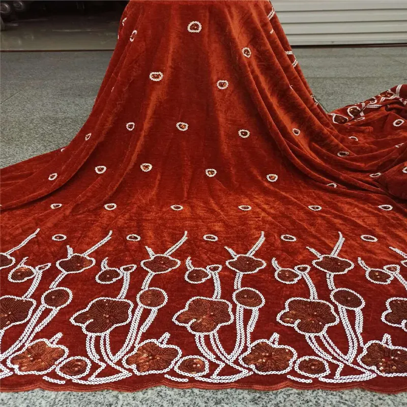 Новейшая французская кружевная ткань оранжевая Свадебная Высококачественная