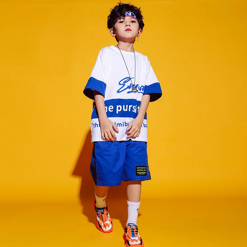 Новинка летний детский костюм для уличного танца одежда в стиле хип хоп