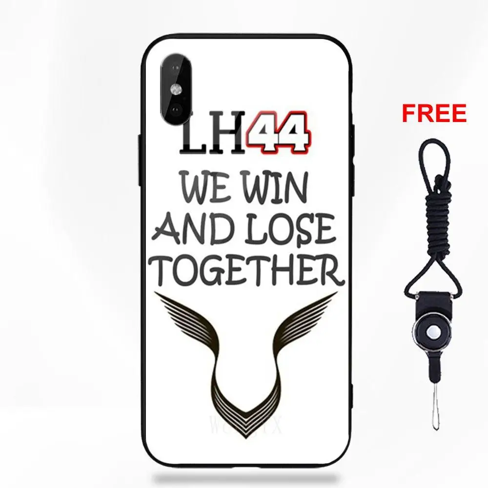 Крутой гоночный гонщик Льюис гамилтон 44 Мягкий ТПУ оправа закаленное стекло