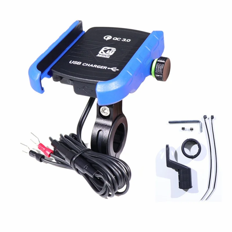 Держатель для телефона на руль мотоцикла или велосипеда алюминиевый кронштейн