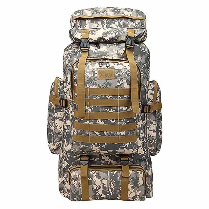 

Outdoor Climbing Backpack Large Capacity Water Resistant Durable Comfort Multifuncational Camping Bag Hiking Traveling Daypack