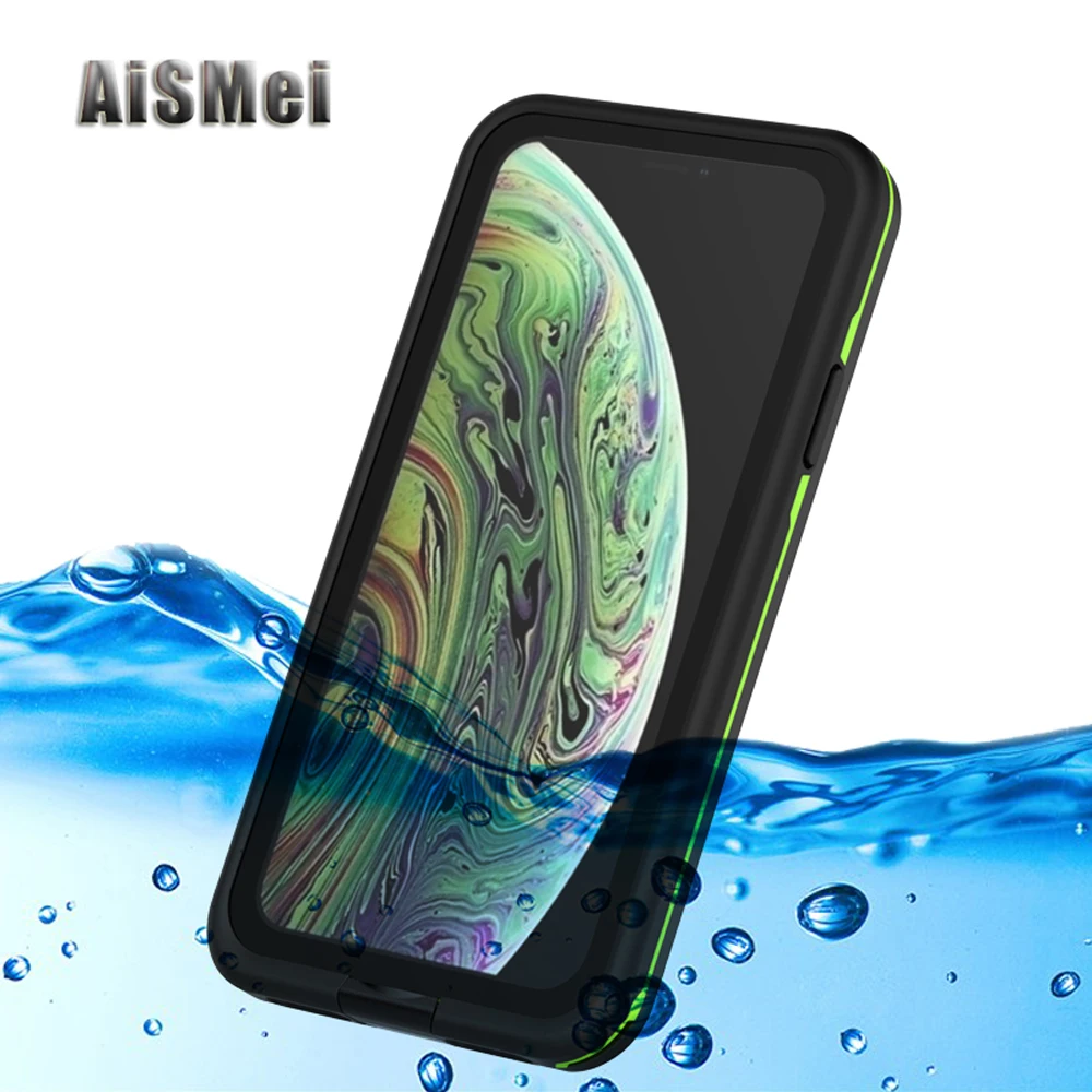AiSMei чехол для iPhone 7 6s 6 8 360 Полный Защитный Водонепроницаемый телефона на X Plus Filp