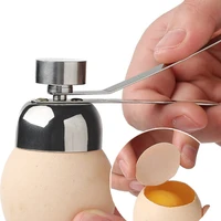 1 pc stainless steel egg topper cutter shell boiled raw egg openers scissors clipper creative kitchen tool household accessories