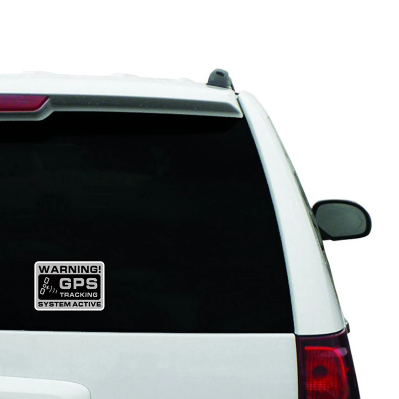12.2*8CM Car Stickers Noticeable Warning GPS Tracking System Active Decals PVC C1 3059 Car Interior Accessories Decoration