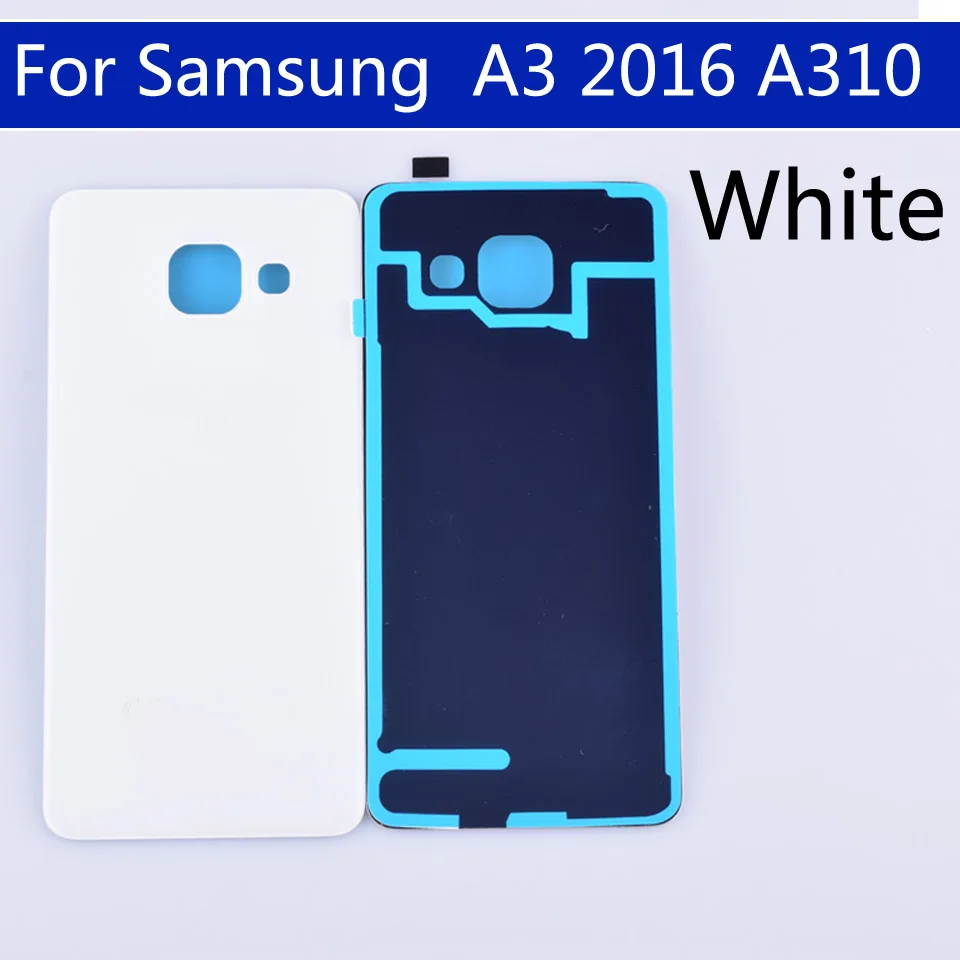 Задняя крышка для батареи A310 для Samsung Galaxy A3 2016 SM-A310F A310F SM-A310F/DS с 3D-стеклом на задней панели.