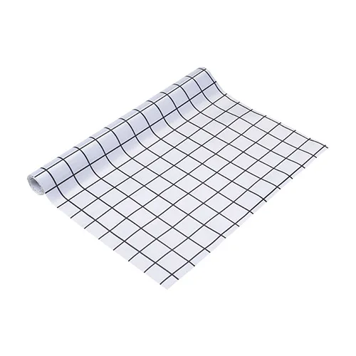 White plaid 300cm Коврик в шкафчик для кухни, домашний Пылезащитный Водонепроницаемый шкаф, плетеные туфли, наклейка для шкафа, накладка - Цвет: White plaid 300cm