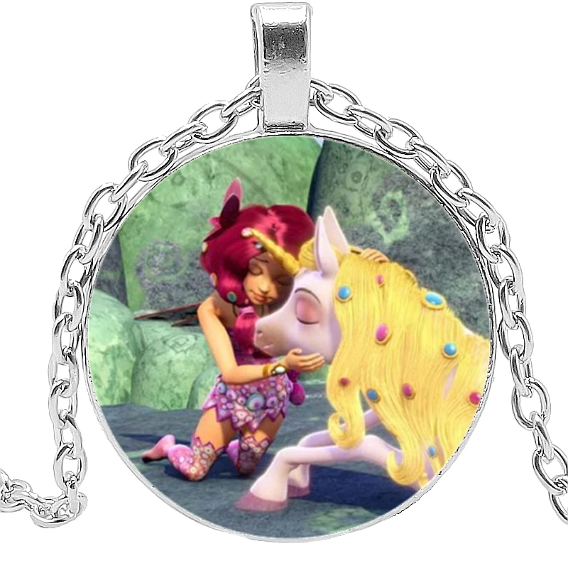 Ожерелье в европейском и американском стиле с рисунком принцессы единорога