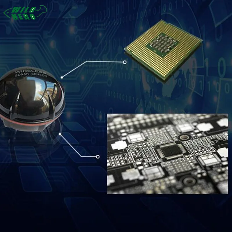 Wildhero умный портативный глубинный рыболокатор с беспроводным гидролокатором