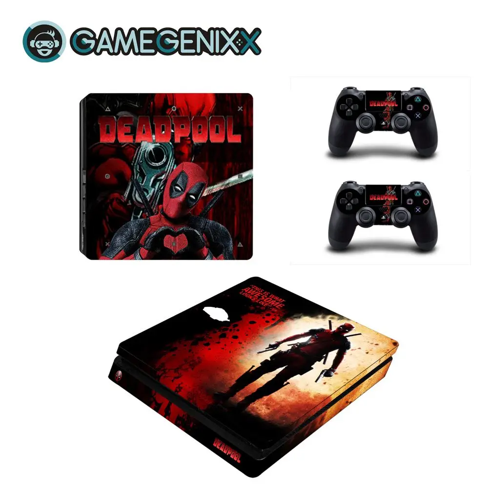Наклейка на кожу GAMEGENIXX защитный винил наклейка для PS4 Slim консоли и 2 контроллера