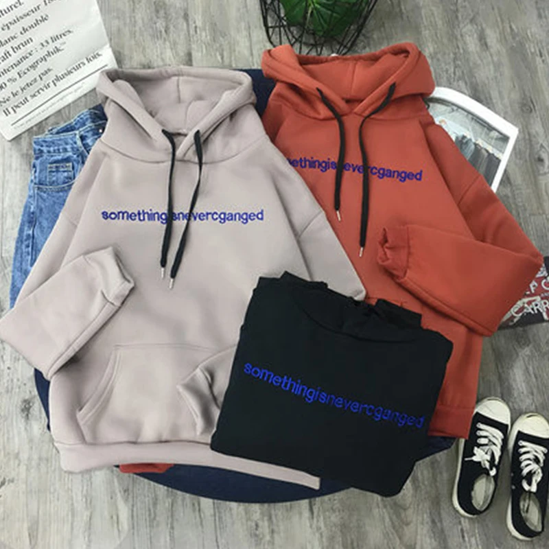 Свободная одежда с капюшоном tide ins super fire Одежда Женская осенне-зимняя новая бархатная плотная куртка с длинными рукавами Размер Топ